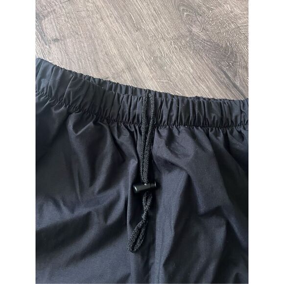 Rei Windbreaker Track Pants Men Black Nylon Ankle Zip Vintage Tapered size M - Picture 4 of 9